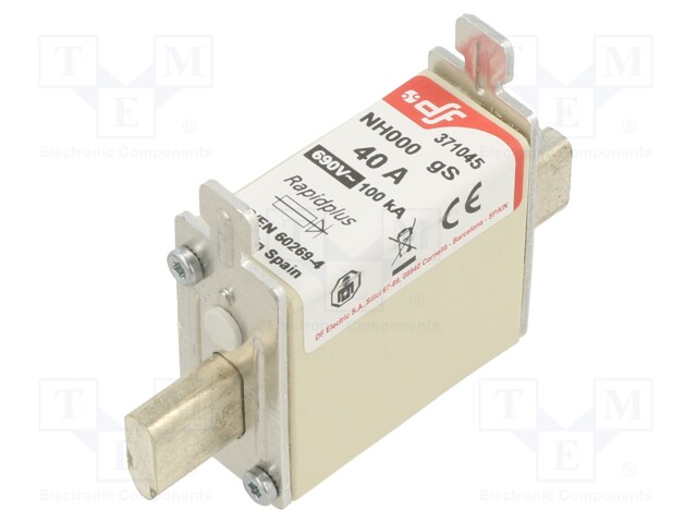 Fuse: fuse; gS; 40A; 690VAC; 440VDC; NH000