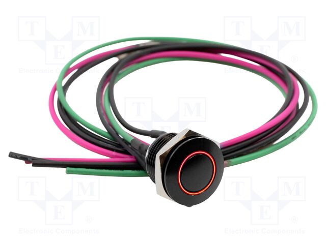 Switch: vandal resistant; Pos: 2; SPST-NO; 2A/36VDC; IP67; OFF-(ON)