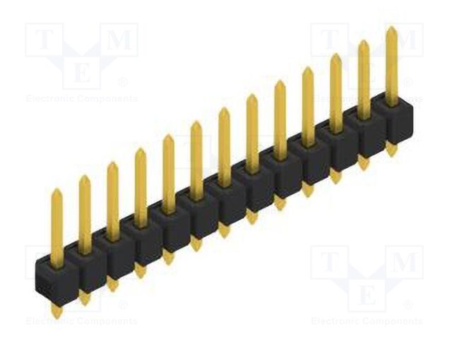 Connector: pin strips; pin header; male; PIN: 13; 2.54mm; THT; 1x13