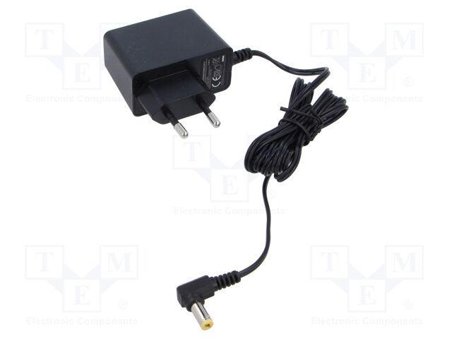 Power supply: switching; mains,plug-in; 6VDC; 1A; 6W; Out: 5,5/2,1