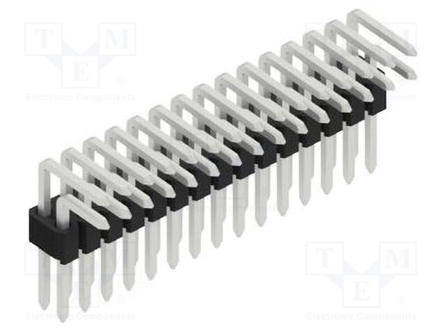 Connector: pin strips; pin header; male; PIN: 30; 1.27mm; THT; 2x15