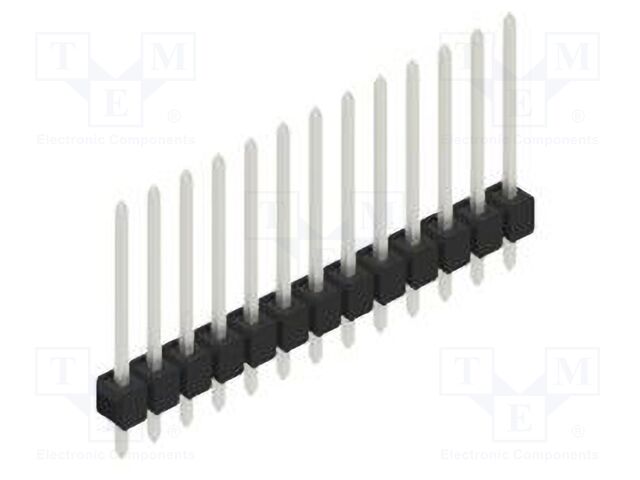 Connector: pin strips; pin header; male; PIN: 13; 2.54mm; THT; 1x13
