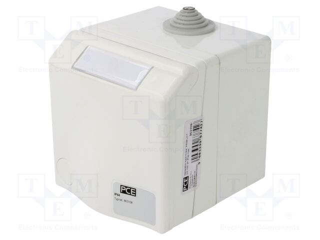 Connector: AC supply; female; socket; 250VAC; 16A; PIN: 3; IP44