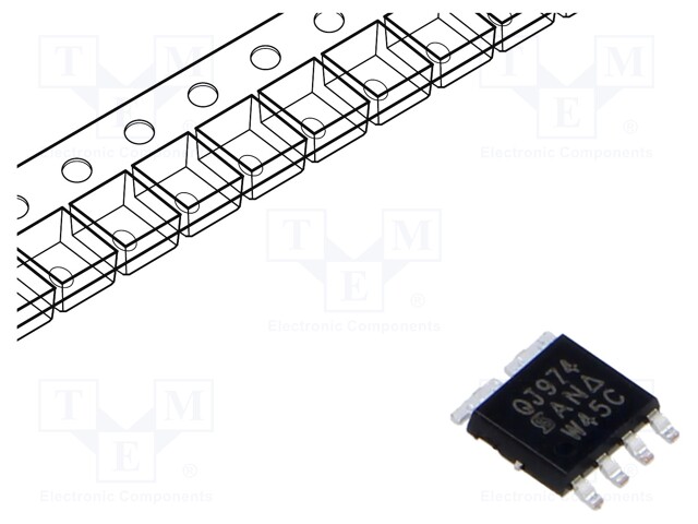 Transistor: N-MOSFET x2; unipolar; 100V; 17A; 16W; PowerPAK® SO8