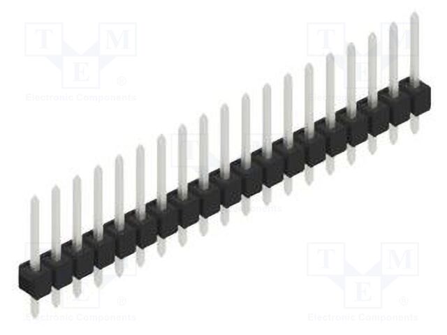 Connector: pin strips; pin header; male; PIN: 19; 2.54mm; THT; 1x19