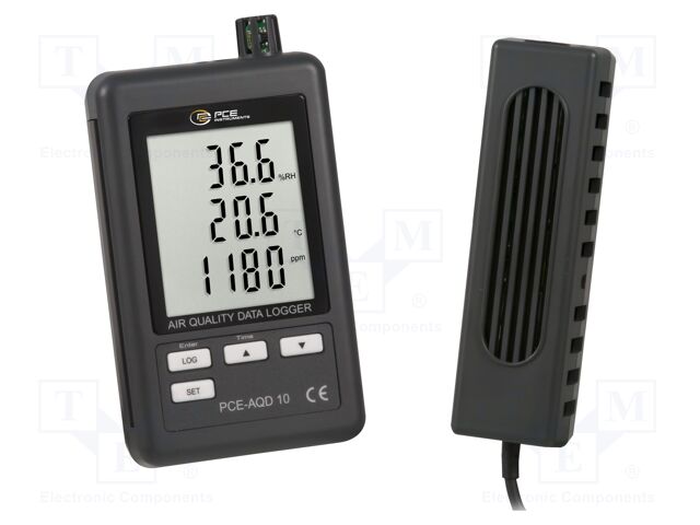 Meter: air quality; Range: 0÷4000ppm CO2; Humid.range: 10÷90%RH