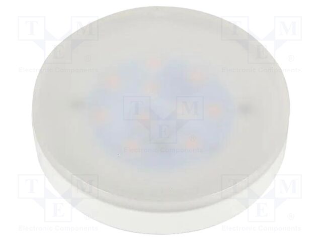 LED lamp; neutral white; GX53; 220÷240VAC; 560lm; 6.4W; 120°; 4000K