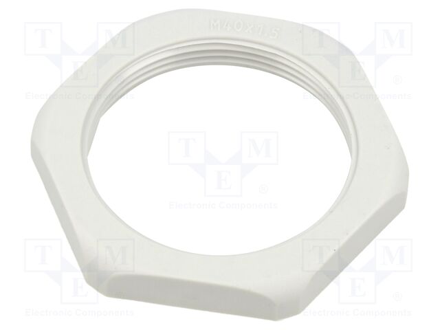 Nut; M40; PA; Thread: metric; Pitch: 1.5; for cable glands