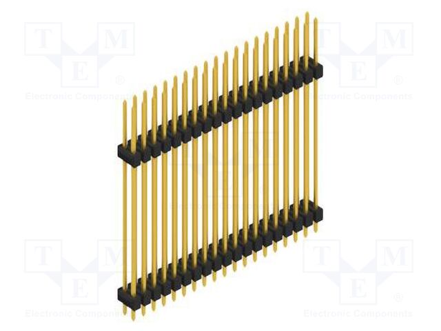 Connector: pin strips; pin header; male; PIN: 38; 2.54mm; THT; 2x19