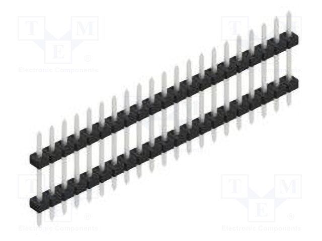 Connector: pin strips; pin header; male; PIN: 21; 2mm; THT; 1x21
