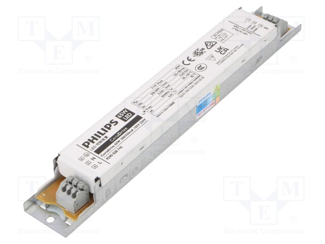 Power supply: switched-mode; LED; 65W; 120÷185VDC; 200÷350mA; IP20