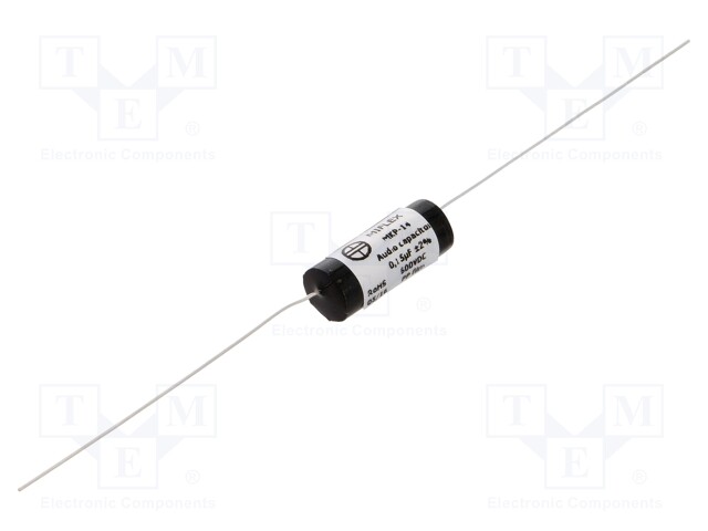 Capacitor: polypropylene; 0.15uF; 600VDC; ±2%; Ø8.5x24mm; -25÷85°C