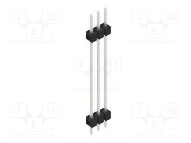 Connector: pin strips; pin header; male; PIN: 3; 2.54mm; THT; 1x3