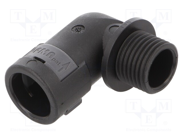 90° angled connector