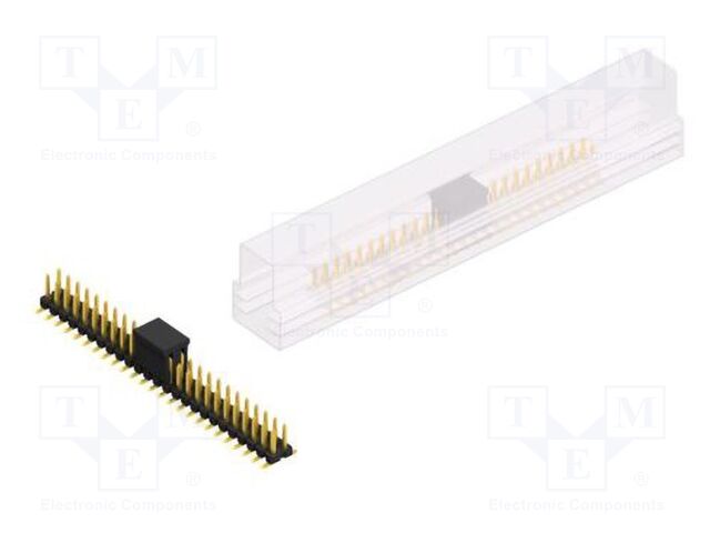 Connector: pin strips; pin header; male; PIN: 50; 2.54mm; SMT; 2x25