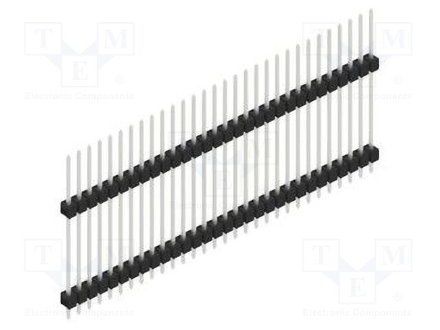 Connector: pin strips; pin header; male; PIN: 30; 2.54mm; THT; 1x30