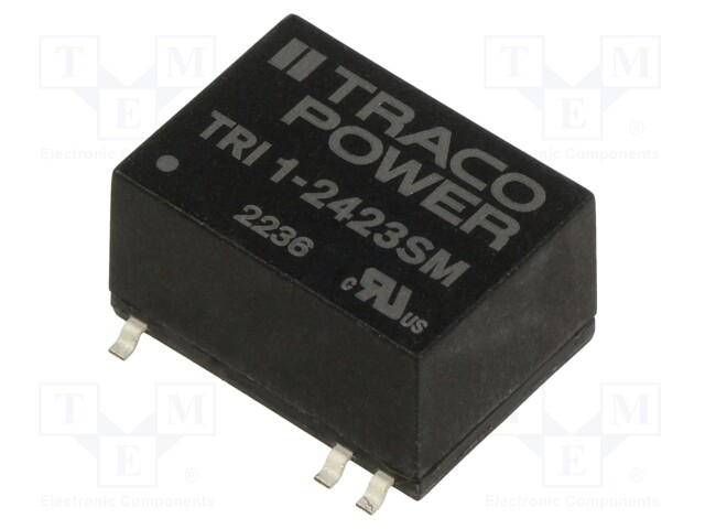 Converter: DC/DC; 1W; Uin: 21.6÷26.4V; Uout: 15VDC; Uout2: -15VDC