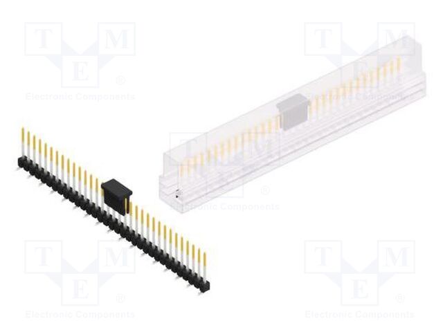 Connector: pin strips; pin header; male; PIN: 33; 2.54mm; SMT; 1x33
