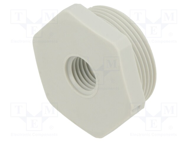 Reduction of threads for glands; Int.thread: M12; polyamide