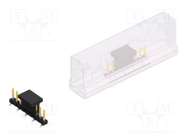 Connector: pin strips; pin header; male; PIN: 9; 2mm; SMT; 1x9; 100V