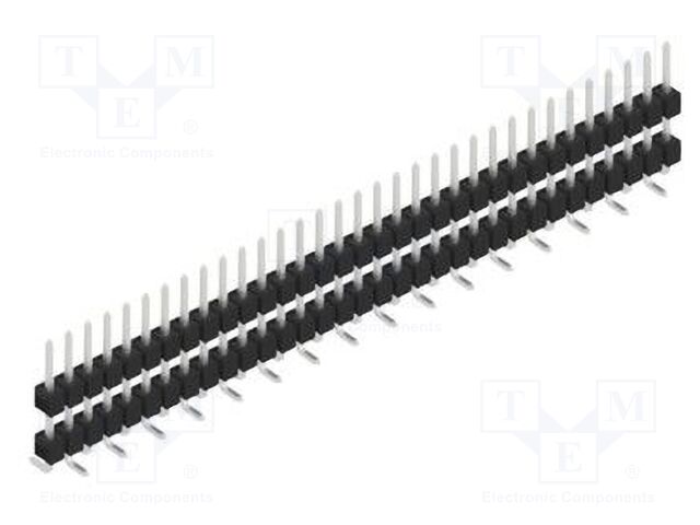 Connector: pin strips; pin header; male; PIN: 33; 2.54mm; SMT; 1x33