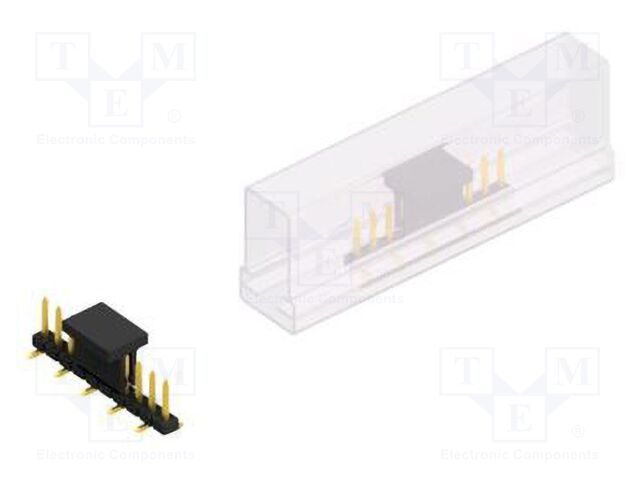 Connector: pin strips; pin header; male; PIN: 10; 2mm; SMT; 1x10
