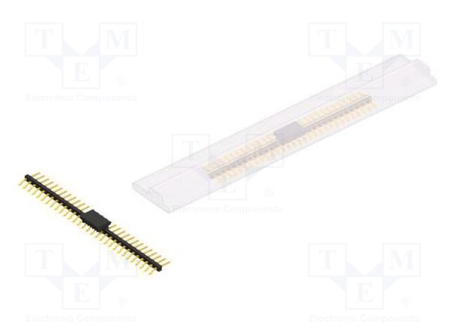 Connector: pin strips; pin header; male; PIN: 30; 2mm; SMT; 1x30