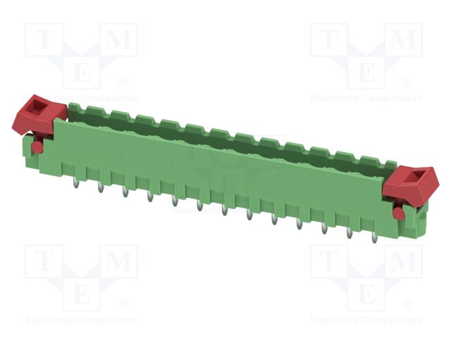 PCB headers, nominal cross section: 2.5 mm?, color: green, n