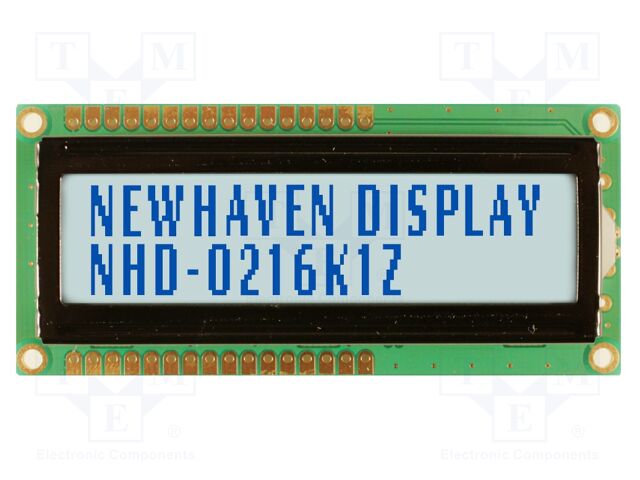 Display: LCD; STN Positive; 16x2; grey; 80x36mm; LED; 1x16; 5V