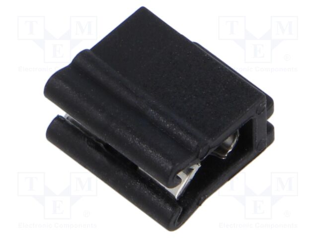 Edge mount holder; 100pcs; UL94V-2; -45÷80°C; 1÷3mm; push-in