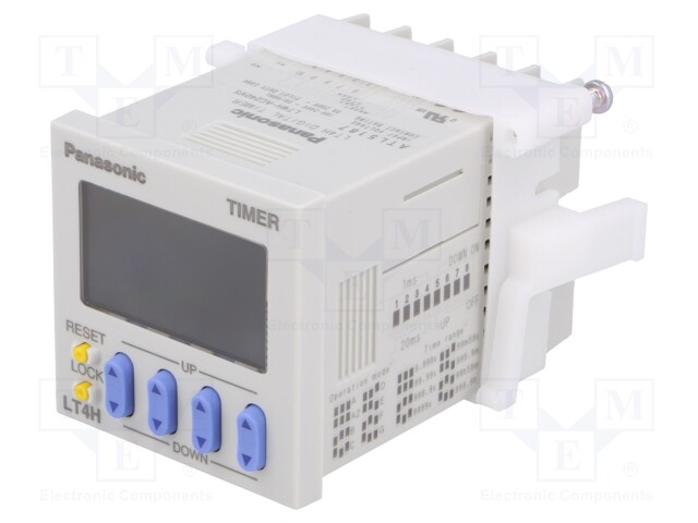 Timer; Range: 0,001s÷999,9h; SPDT; 100÷240VAC; on panel; 45x45mm