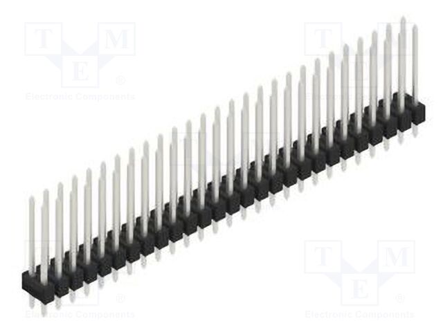 Connector: pin strips; pin header; male; PIN: 54; 2.54mm; THT; 2x27