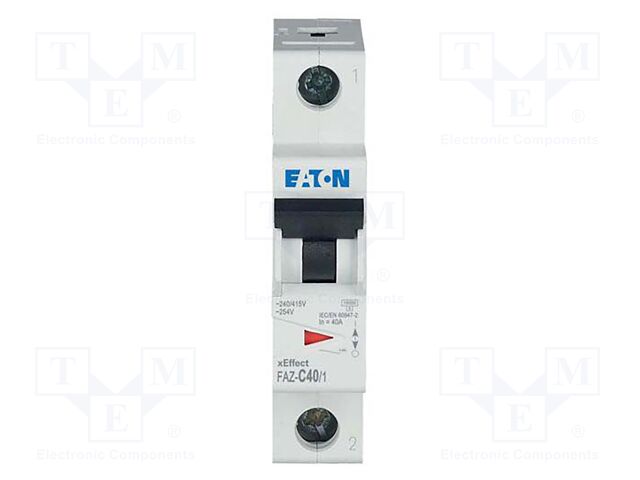 Circuit breaker; 230/400VAC; Inom: 40A; Poles: 1; DIN; Charact: C