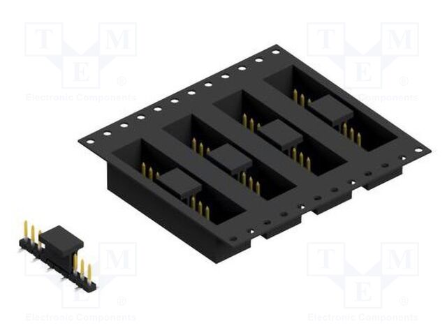 Connector: pin strips; pin header; male; PIN: 10; 2mm; SMT; 1x10