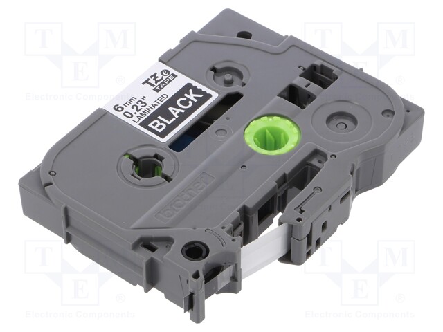 Tape; Width: 6mm; Colour: black; Character colour: white; L: 8m