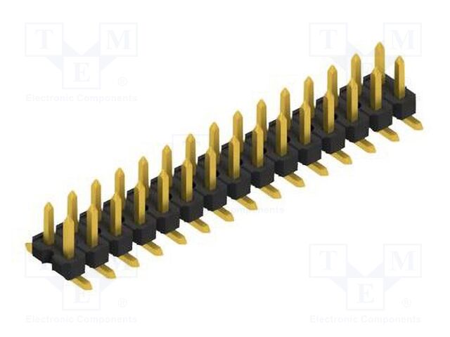 Connector: pin strips; pin header; male; PIN: 30; 2.54mm; SMT; 2x15
