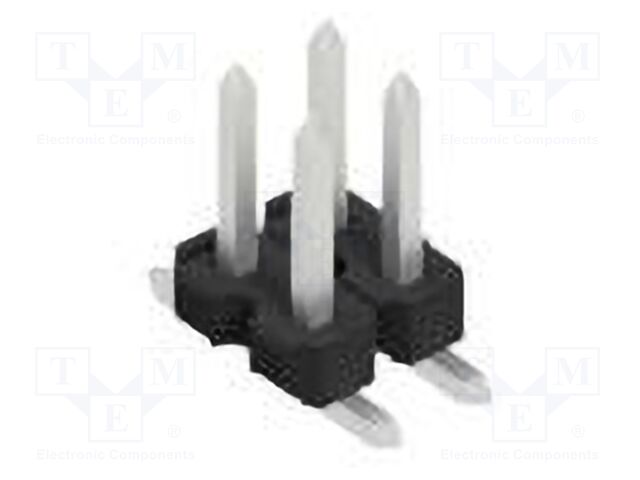 Connector: pin strips; pin header; male; PIN: 4; 2.54mm; SMT; 2x2