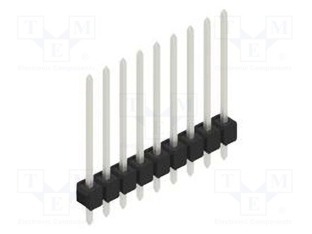 Connector: pin strips; pin header; male; PIN: 9; 2.54mm; THT; 1x9