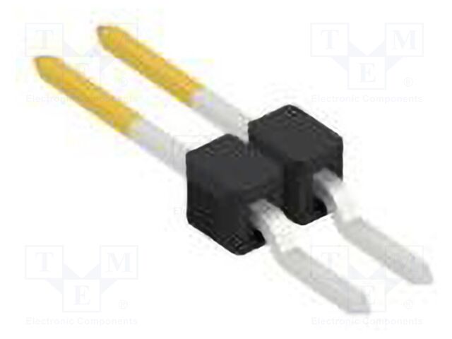 Connector: pin strips; pin header; male; PIN: 2; 2.54mm; SMT; 1x2