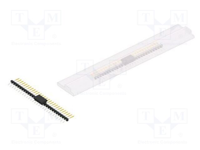 Connector: pin strips; pin header; male; PIN: 28; 2mm; SMT; 1x28