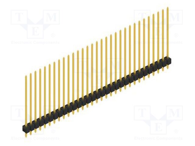Connector: pin strips; pin header; male; PIN: 31; 2.54mm; THT; 1x31