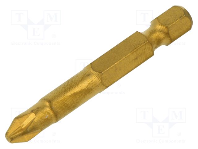 Screwdriver bit; Pozidriv®; PZ2; Overall len: 50mm