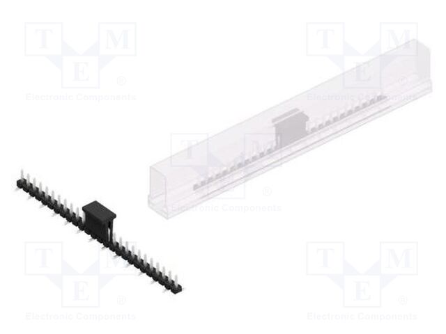 Connector: pin strips; pin header; male; PIN: 26; 2.54mm; SMT; 1x26