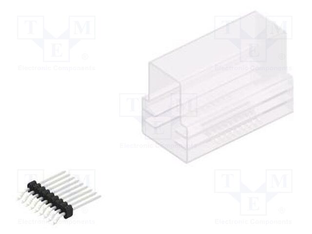 Connector: pin strips; pin header; male; PIN: 9; 1.27mm; SMT; 1x9