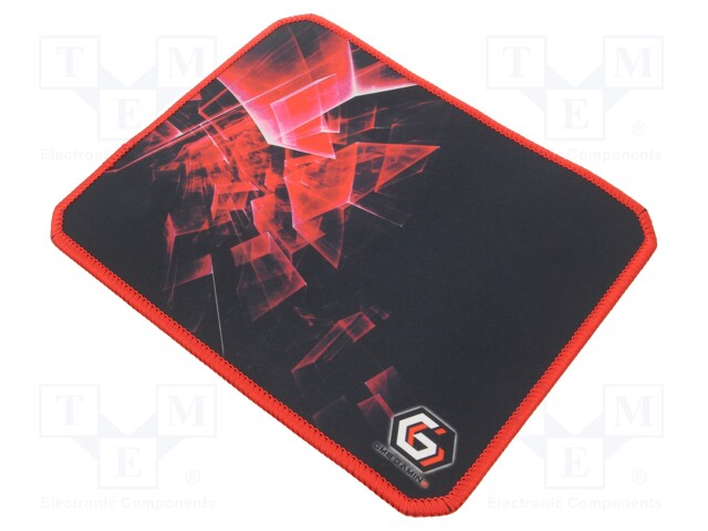 Mouse pad; black,red; 200x250x3mm