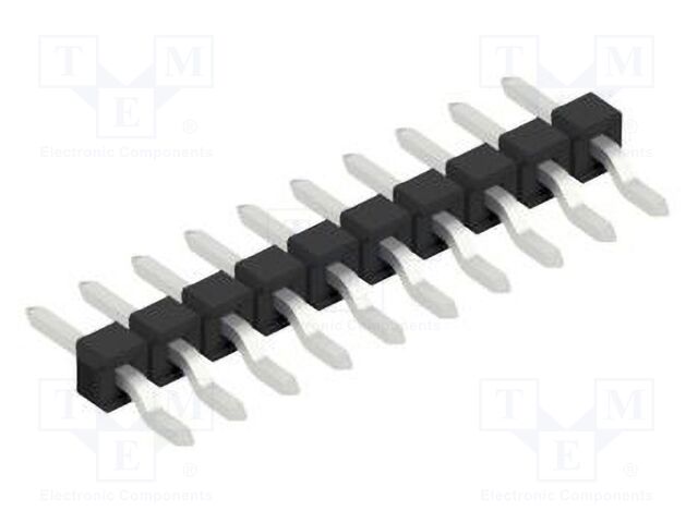 Connector: pin strips; pin header; male; PIN: 10; 2.54mm; SMT; 1x10