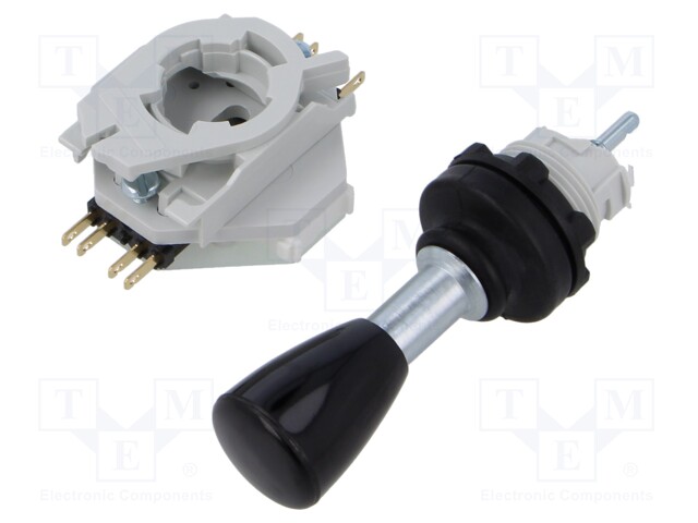 Joystick; Leads: connectors 2,8x0,5mm; Contacts: NC x2 + NO x2