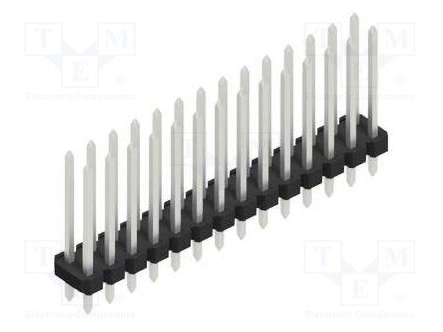 Connector: pin strips; pin header; male; PIN: 28; 2.54mm; THT; 2x14