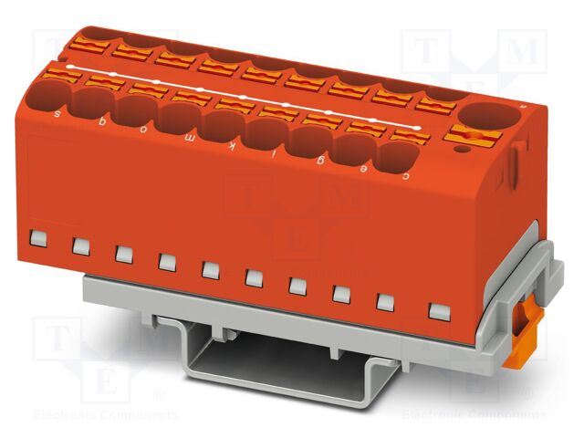Splice terminal: rail; 32A; 800V; push-in; PA; 0.2÷6mm2; W: 28.6mm