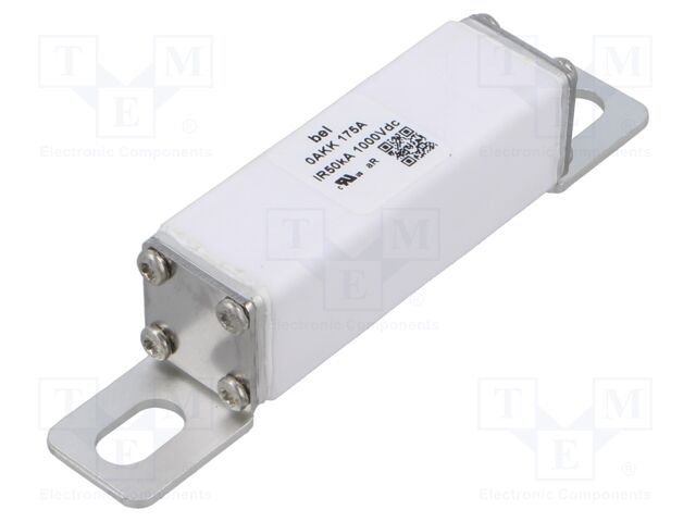 Fuse: fuse; 175A; 1kVDC; medium time-lag; ceramic